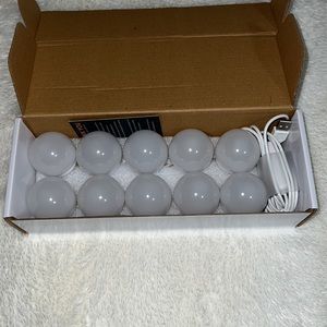 LightingWill Vanity Mirror Lights Kit with 10 Dimmable LED Light Bulbs.